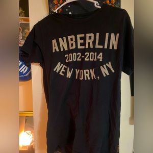 Anberlin, Final tour band shirt, 2014 small